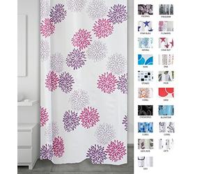 RIDDER Sandra 403060 Rideau de douche textile 180 x 200 cm Multicolore