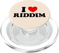 Riddim Heart Funny Cute Favorite Music, Fan du Genre Dubstep EDM PopSockets PopGrip pour MagSafe