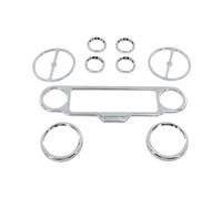 Ride Aeroflow Lot de 9 bagues stéréo pour haut-parleur et compteur de | Convient pour les modèles Harley Touring Electra Street Glide Road Glide Ultra Classic Trike 1986-2013