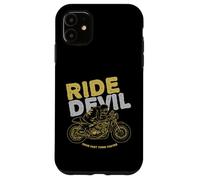 Ride Devil Moto Rider Move Fast Think Faster Biker Coque pour iPhone 11