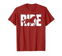 Ride Fast Running Horse Racing Silhouette Galop Design T-Shirt