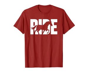 Ride Fast Running Horse Racing Silhouette Galop Design T-Shirt