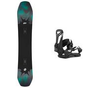 RIDE - Fixations de snowboard - Pack Deep Fake 2026 - Noir Noir M