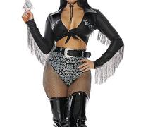 Ride it Out Sexy Cowgirl Costume - Noir - Large/X-Large