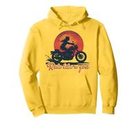 Ride Like a Girl Vintage Sunset Moto Amoureuse Fille Sweat à Capuche
