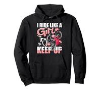 Ride Like Girl Cycliste Vélo de Route Sweat à Capuche