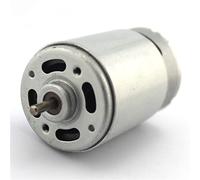 Ride Moteur de perceuse à main électrique rechargeable Moteur de scie de charge Moteur d'outil électrique Double arbre 550 Moteur Arbre rond D Arbre 12-24 V DC Moteur Moteur Véhicule ZFUGEDRLI