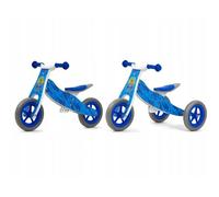 Vélo d'équilibre 2en1 Milly Mally Look Bleu Armée pour Enfants