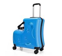 Ride on Kids Suitcase with Seat Belt Handlebars and Pedals