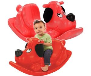 Ride-Ons Rocking Puppy- Red Single