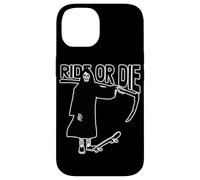 Ride Or Die Grim Reaper Skater Coque pour iPhone 14