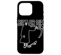 Ride Or Die Grim Reaper Skater Coque pour iPhone 16 Pro