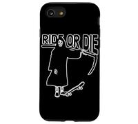 Ride Or Die Grim Reaper Skater Coque pour iPhone SE (2020) / 7/8