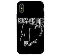 Ride Or Die Grim Reaper Skater Coque pour iPhone X/XS