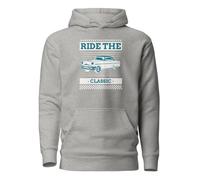 Ride The Classic Cars Vintage Retro Sweat à capuche unisexe pour adulte, Anthracite, S
