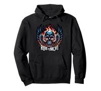 Ride The Night Skull Wings Flames Sweat à Capuche