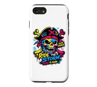Ride The Storm, Pirate Skull Storm Adventure Graphic Coque pour iPhone SE (2020) / 7/8