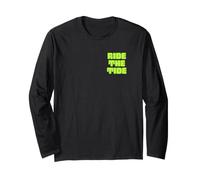 Ride The Tide Surf Club Retro Wave Tropical Beach Manche Longue