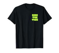 Ride The Tide Surf Club Retro Wave Tropical Beach T-Shirt