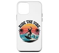 Ride the Vibe T-Shirt Retro Surf Wave Sunset Graphic Tee Coque pour iPhone 12 mini