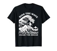 Ride The Wave Chase The Break Surf Ocean Beach Surfer Art T-Shirt