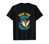 Ride The Wave Dolphin Rétro T-Shirt