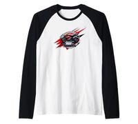 Ride with Passion Cool Biker for Motorcycle Athusiasts Tee Manche Raglan