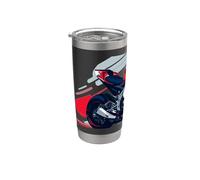 Ride With Passion Une communauté de motards champions aventuriers Gobelet isotherme en acier inoxydable double paroi