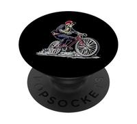 Ride Your Bike Skeleton Amateur de Cyclisme PopSockets PopGrip Adhésif