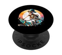 Ride Your Bike Squelette Adventure Graphic PopSockets PopGrip Adhésif