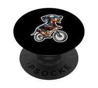 Ride Your Bike Teckel Cyclisme Aventure PopSockets PopGrip Adhésif