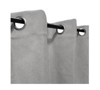 Atout Ciel Rideau chiné Effet Lin 100% occultant à œillets 140x240cm prêt a Poser, Gris