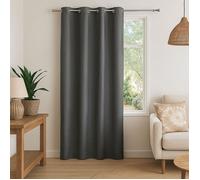 HomeMaison.com Rideau/Voilage, 100% Polyester, Anthracite, 140 X 180 cm