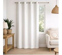 Rideau 100% occultant - Effet chiné Naturel 140x180 cm