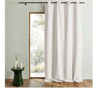 Rideau 100% occultant thermique phonique chiné MIDNIGHT Ivoire 135x260 cm