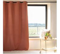 Rideau 100% occultant thermique phonique chiné Terracotta 135x260 cm
