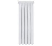 Rideau 135x270 Arleta blanc lisse prêt à poser F10 Eurofirany