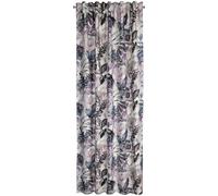 Rideau 135x270 Lilia blanc violet fini sur ruban Eurofirany