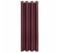 Rideau 140x250 Avinion 1 bordeaux prêt à poser en tissu doux effet mélangé Terra Collection Eurofirany