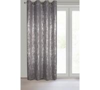 Rideau 140x250 Elise argent acier sur oeillets Eurofirany