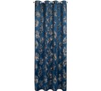 Rideau 140x250 Gloria bleu marine feuille d'or velours prêt à poser Eurofirany