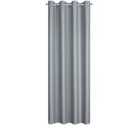 Rideau 140x250 Selina gris store occultant avec fibre brillante prêt à poser sur oeillets Eurofirany