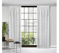 Rideau 140x270 Rubi blanc prêt à poser style éco Eurofirany