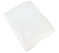 Rideau 140x280 cm 100% mousseline de coton MILOS blanc neige