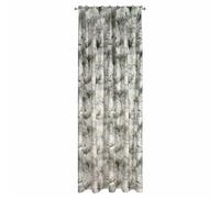 Rideau 140x300 Sandy fleurs prêt sur ruban d'acier velours argenté Eurofirany