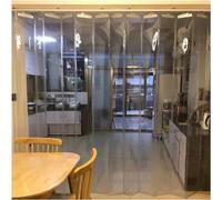 Rideau à bande en PVC transparent pour réfrigérateur, volet roulant pliable et étanche pour stockage au froid, congélateur, restauration (1,8 x 2 m)