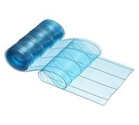 Rideau À Bandes En Plastique Transparent De 2mm, Porte Isolées Thermiquement PVC, Épaisseur, Rideaux Imperméables Lisses For Portes Congélateur, Entrepôt(1.1x2.6m)