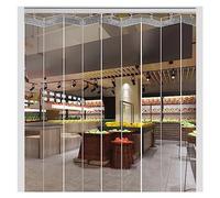 Rideau à bandes en PVC - Rideau de porte coulissante transparent pour entrepôts, congélateurs et salles blanches - Imperméable et personnalisable pour une fonction efficace de volet de pare-brise