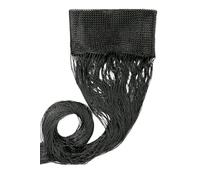Rideau à fil élégant pour portes fenêtres panneau de séparation chambres chambres ambiantes 140 x 290 cm noir