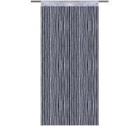 Rideau à fils à rayures métalliques argenté - argenté métallique env. 90 x 200cm